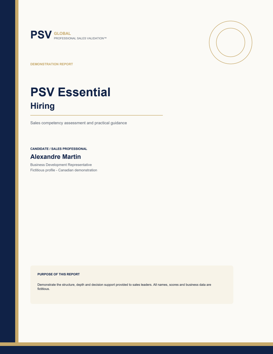 PSV Essential Hiring report cover
