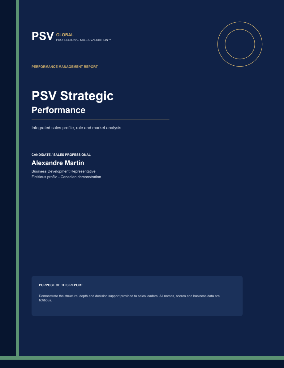 PSV Strategic Performance report cover