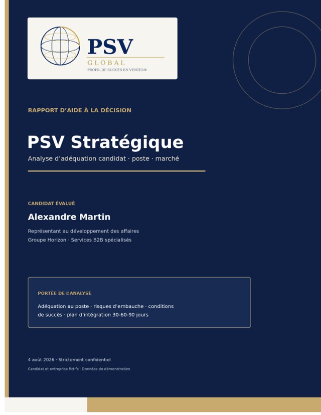 Couverture du rapport PSV Stratégique Embauche